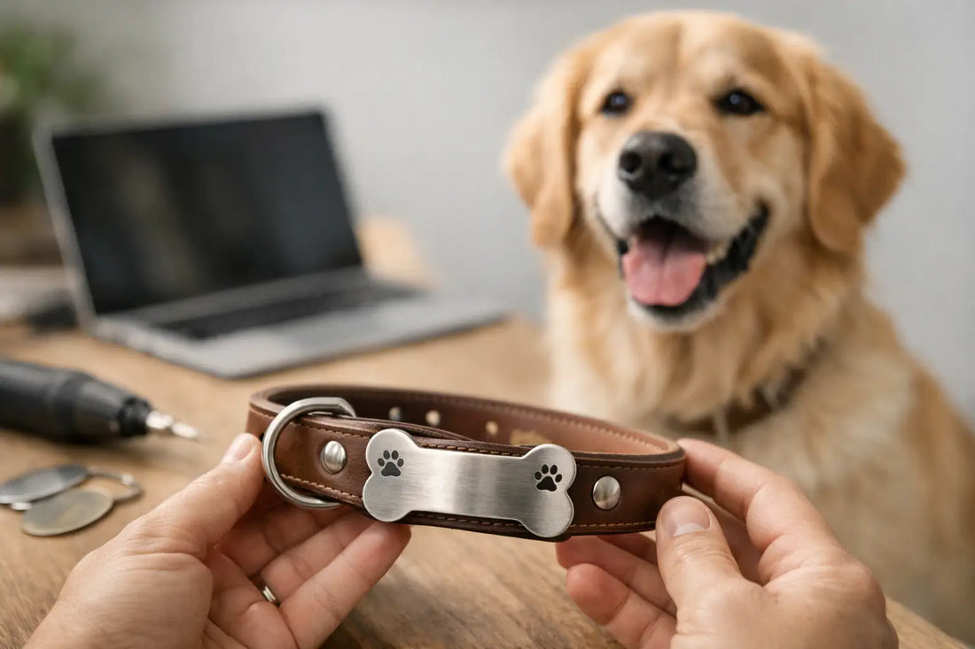 Graviertes Hundehalsband bestellen - Anleitung