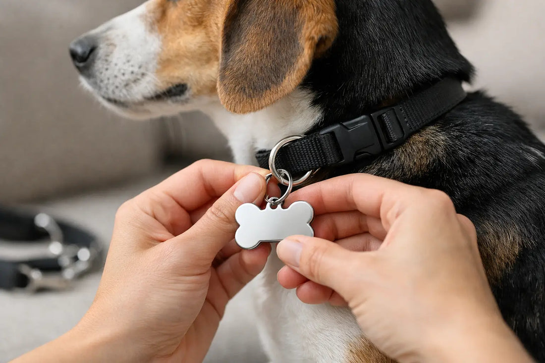 Wie Hundemarke richtig befestigen?