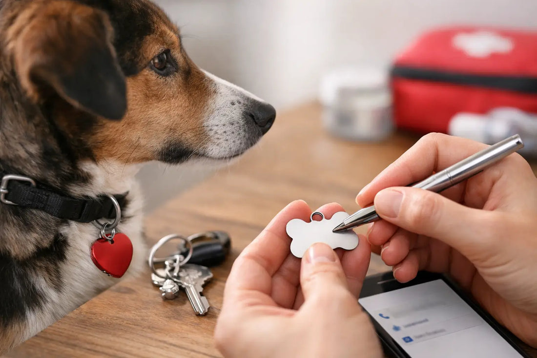 Hundemarke Notfallkontakt richtig eintragen