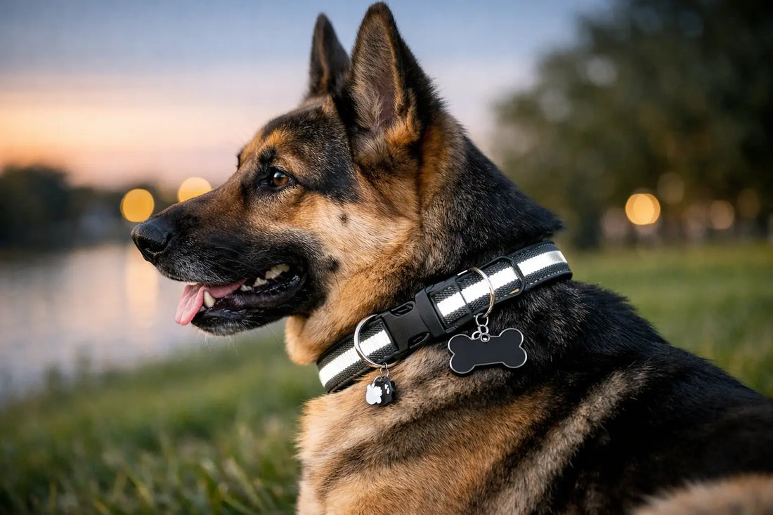 Reflektierendes Hundehalsband personalisiert