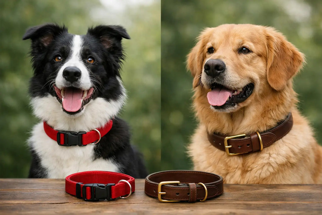 Nylonhalsband oder Lederhalsband Hund?