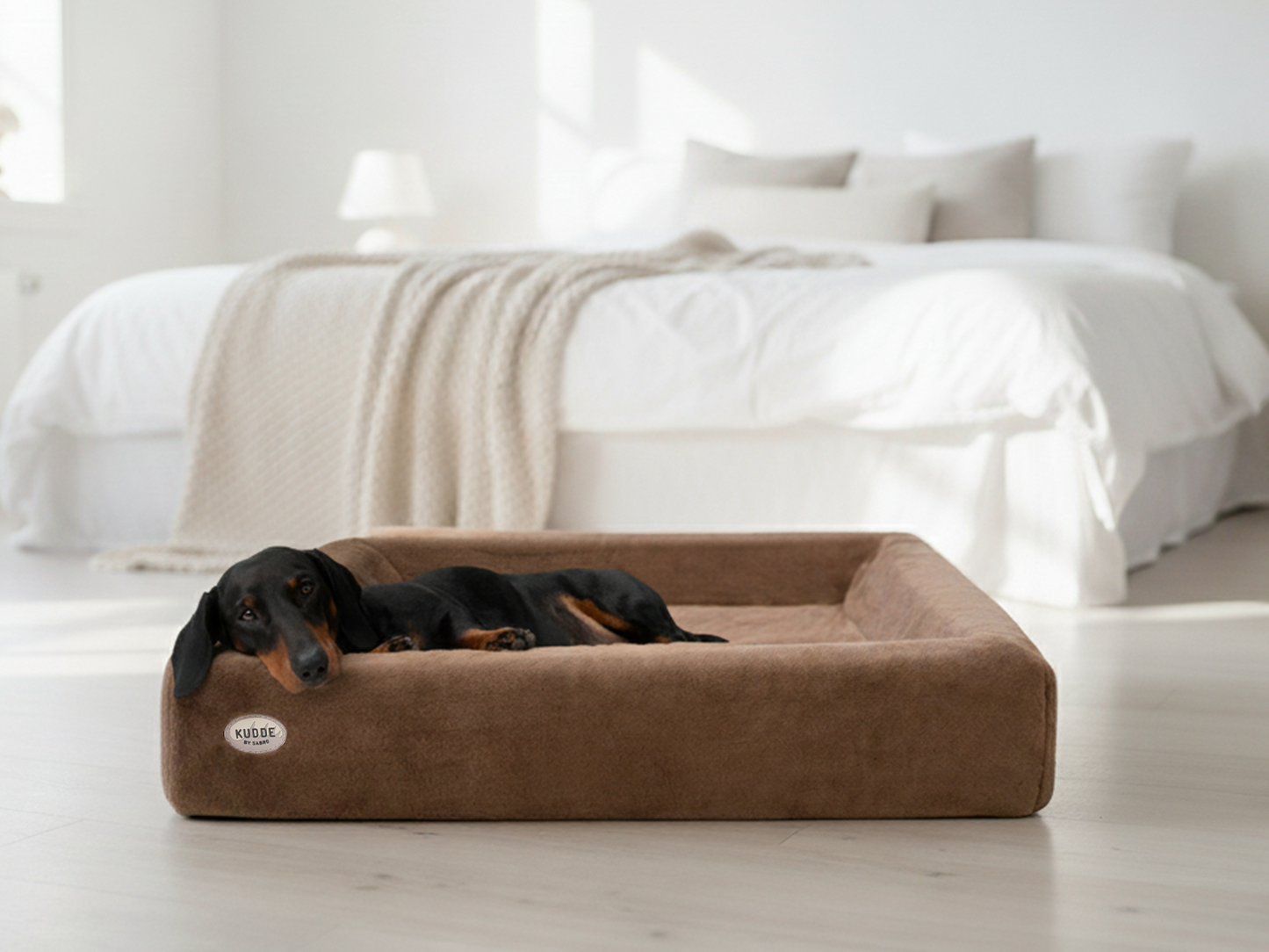 Hundebett KUDDE Kuschelfell (vegan)