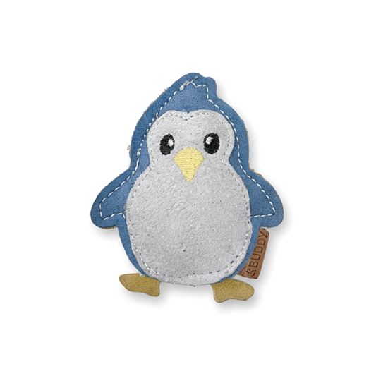 BUDDY. Hundespielzeug aus Leder "Kleiner Pinguin"