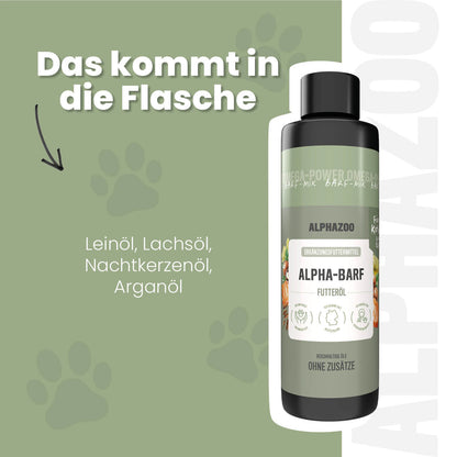 Alpha-Barf Futteröl für Katzen