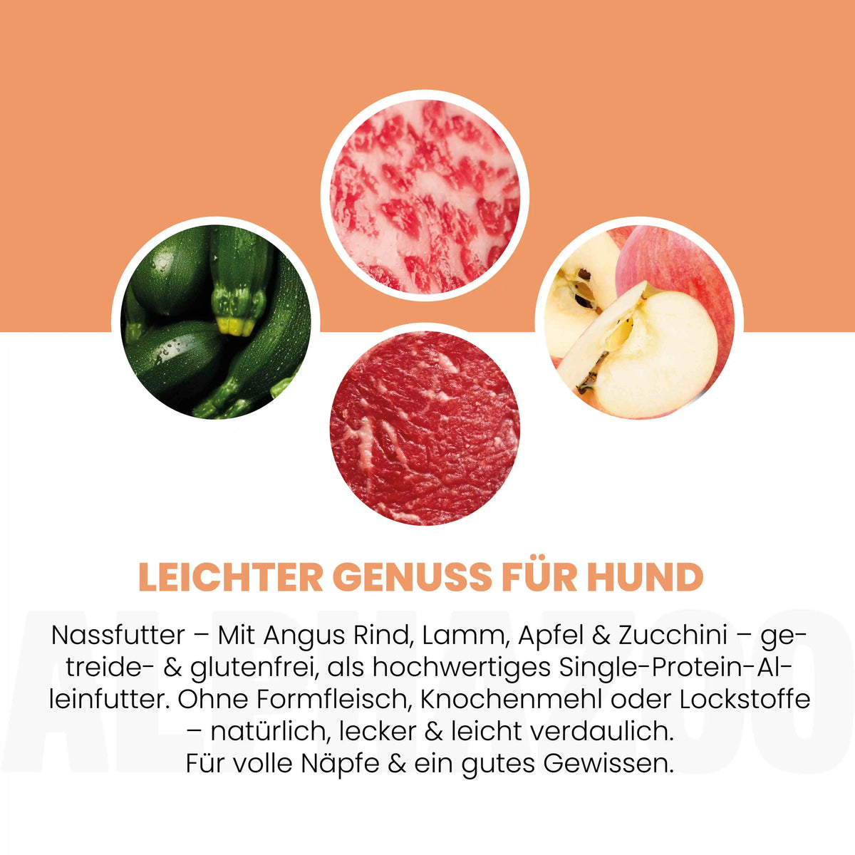 Angus Rind + Lamm Nassfutter für Adult Hunde