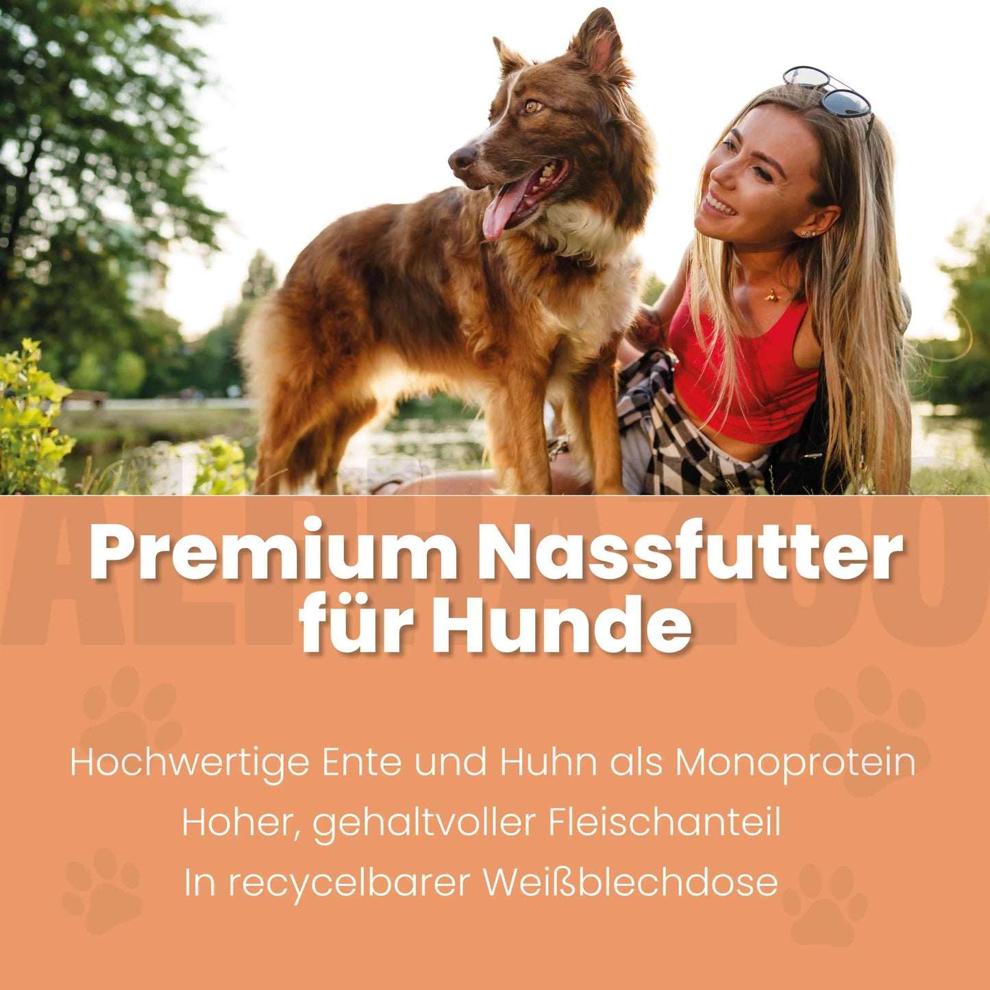 Ente + Huhn Nassfutter für Welpen