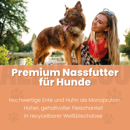 Ente + Huhn Nassfutter für Welpen