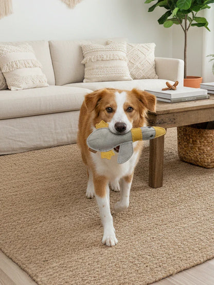 BUDDY. Hundespielzeug aus Leder "Große Ente"