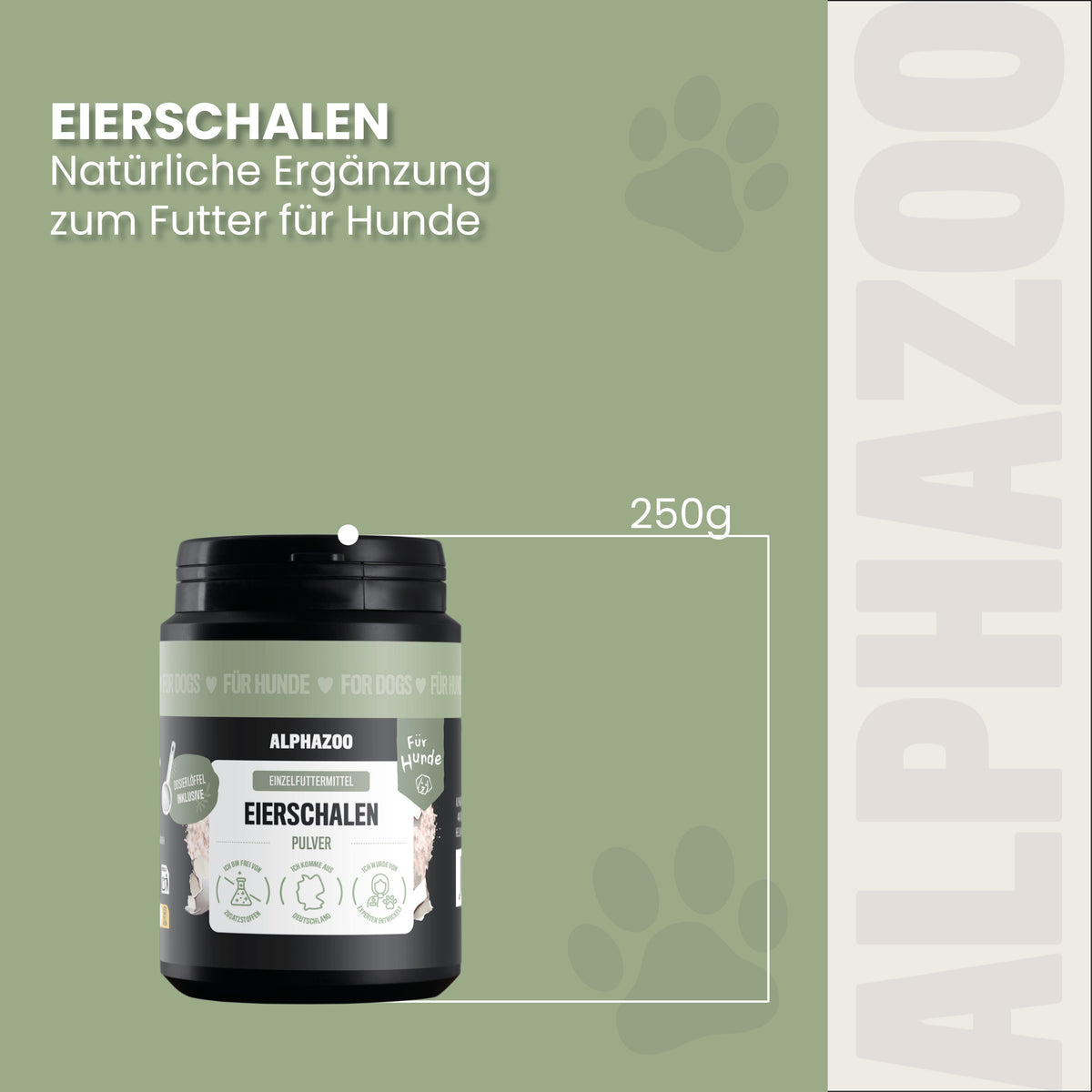 Eierschalenpulver für Hunde
