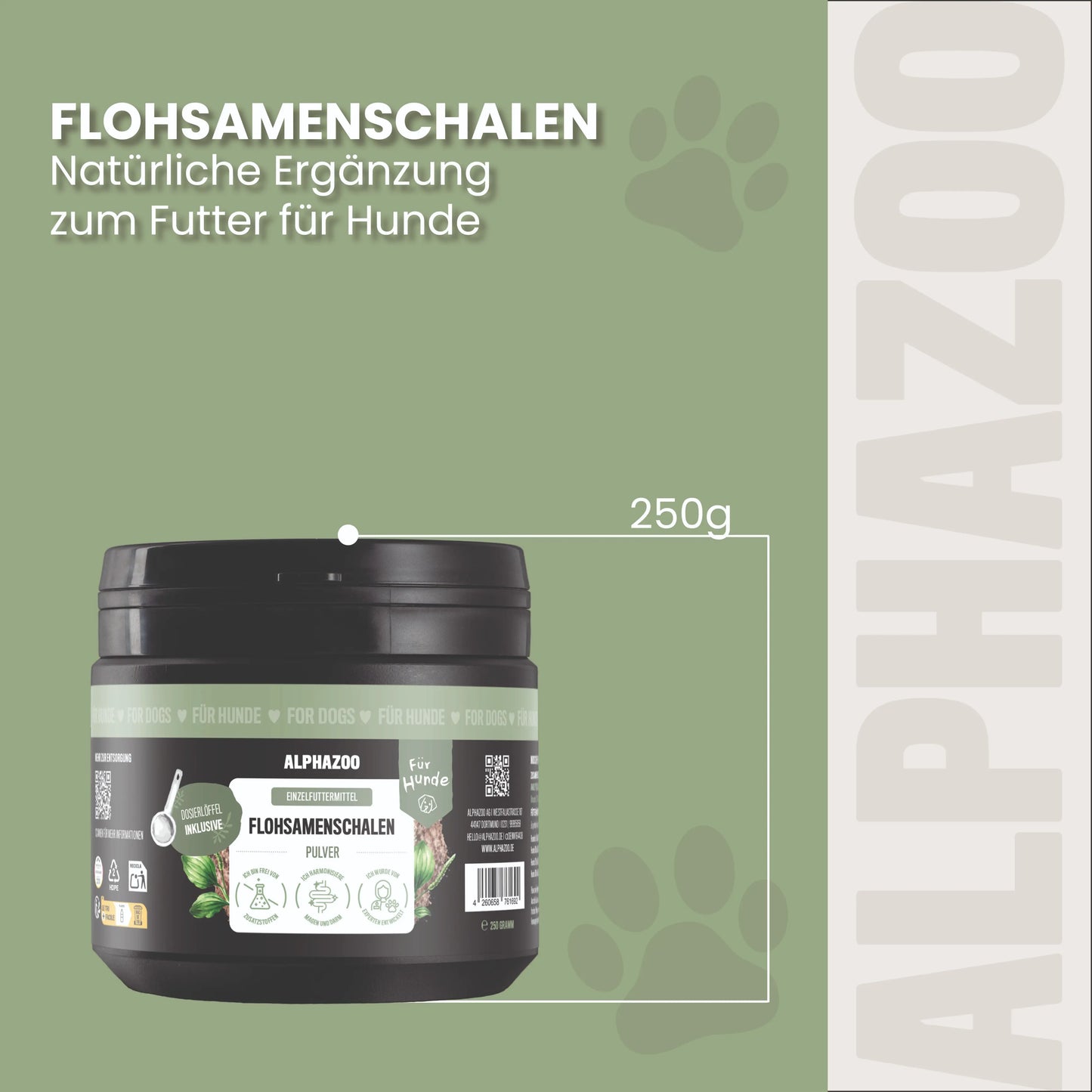 Flohsamenschalen gemahlen für Hunde