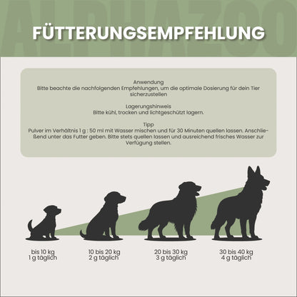 Flohsamenschalen gemahlen für Hunde
