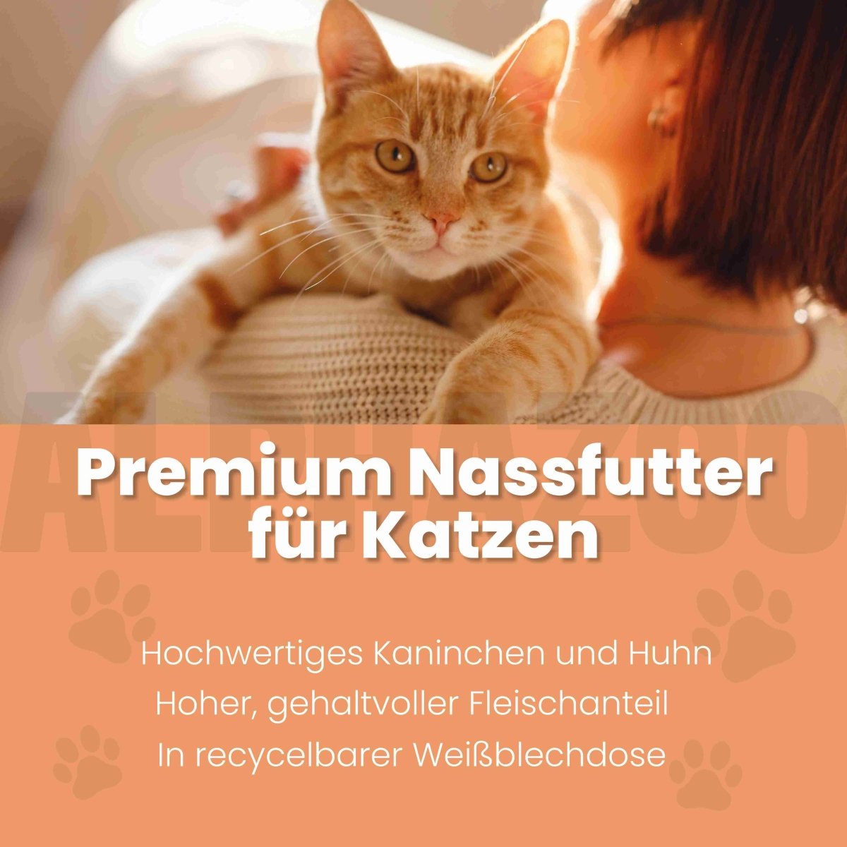 Kaninchen + Huhn Nassfutter für Katze
