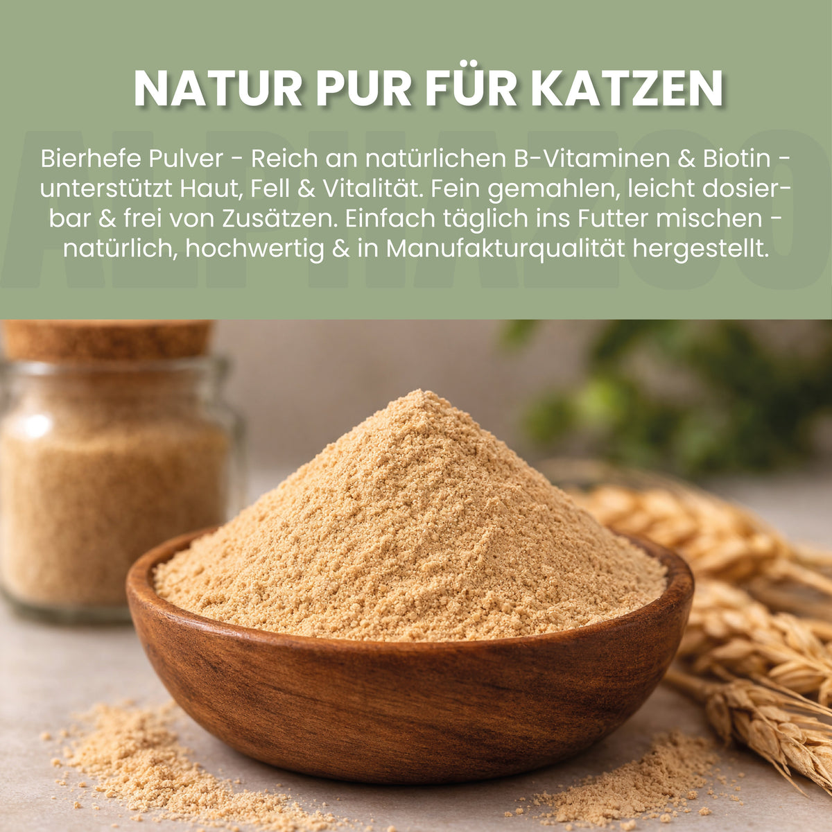 Bierhefe Pulver für Katzen