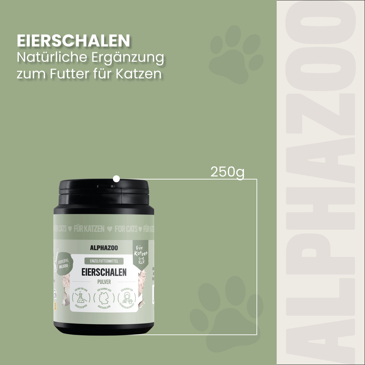 Eierschalenpulver für Katzen