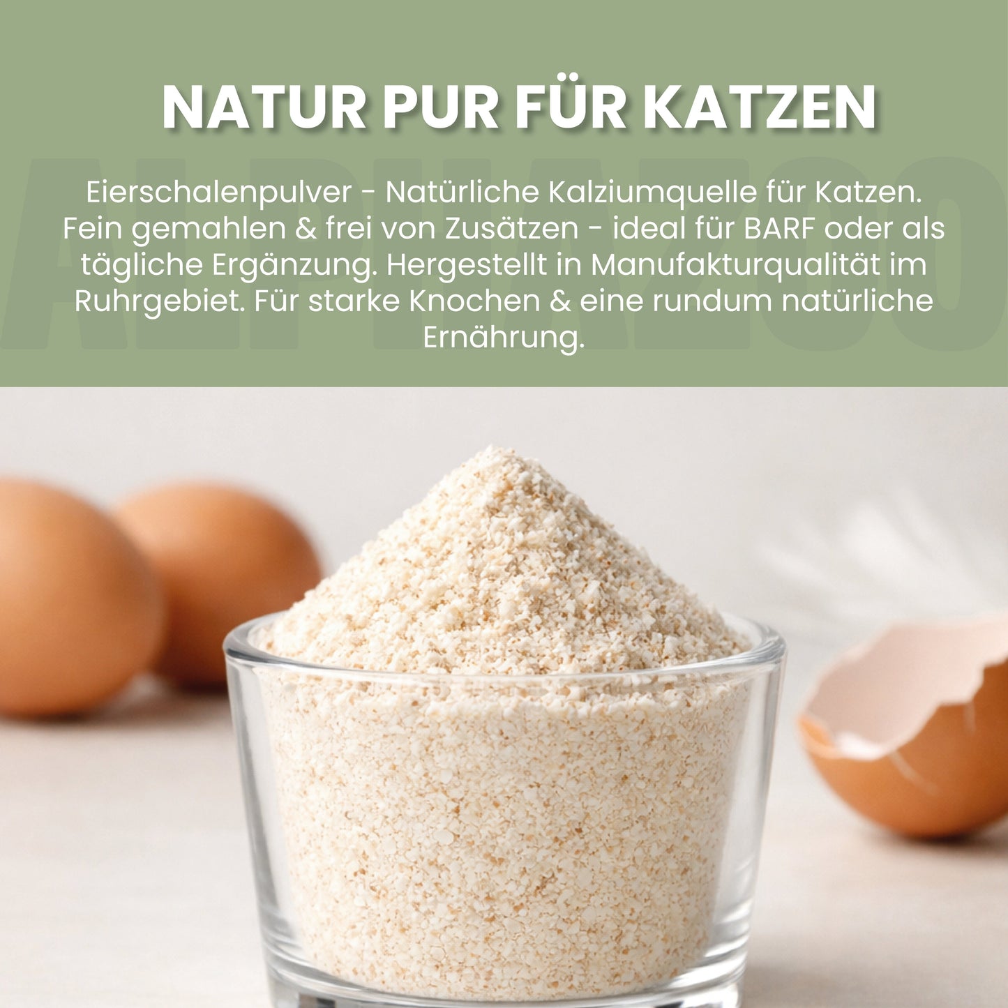 Eierschalenpulver für Katzen