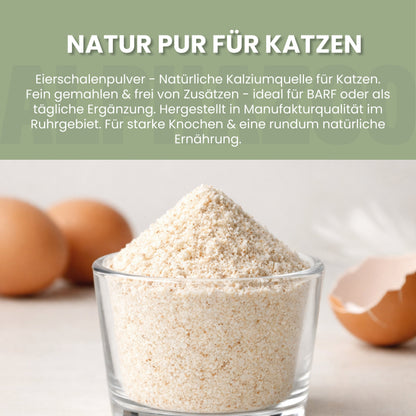 Eierschalenpulver für Katzen
