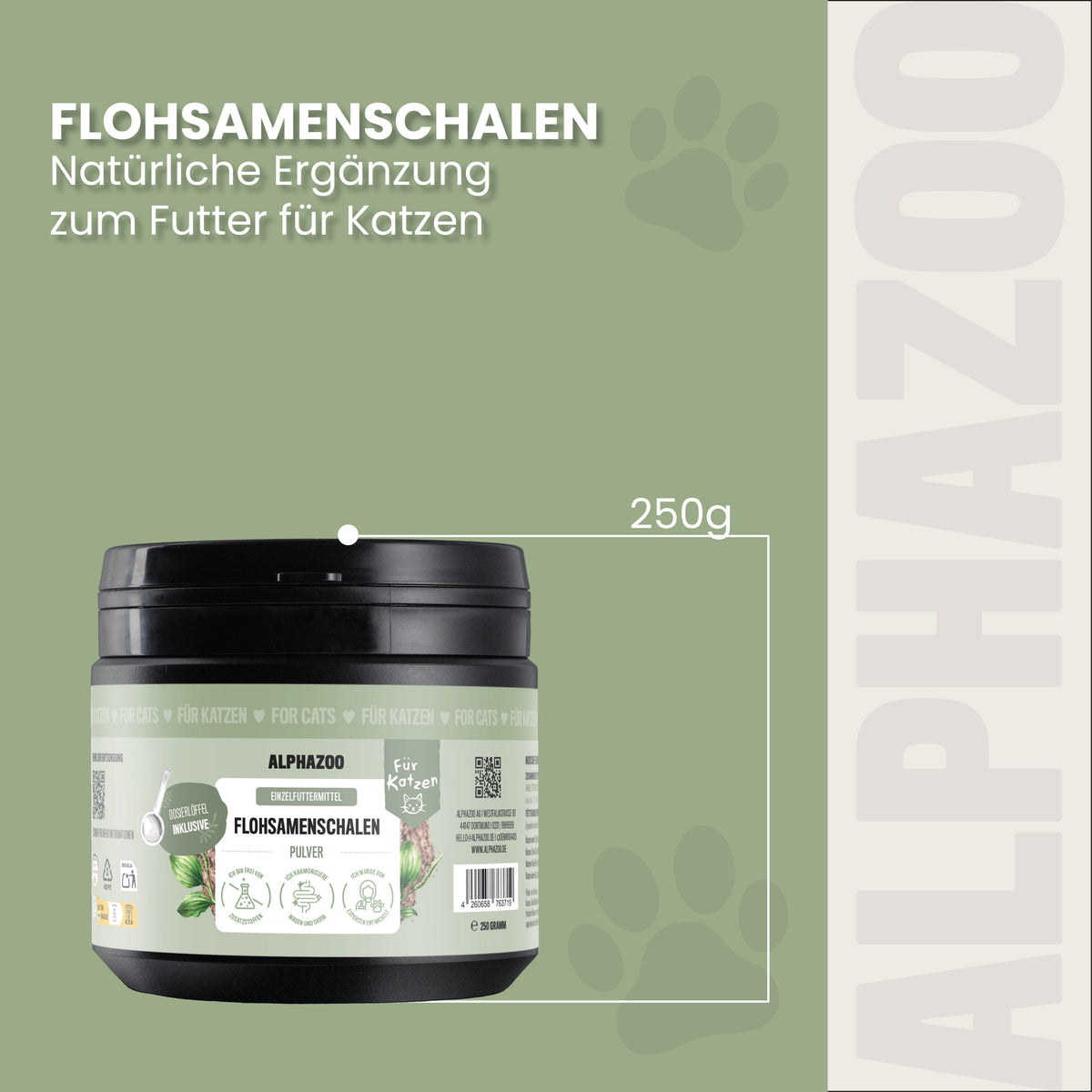 Flohsamenschalen für Katzen