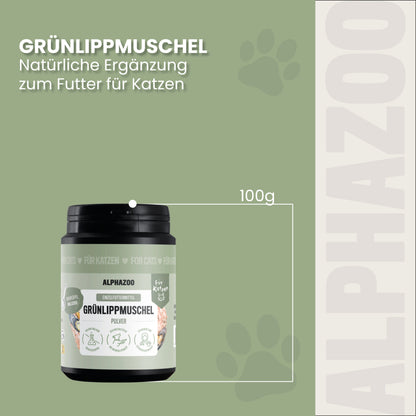 Grünlippmuschel-Pulver für Katzen