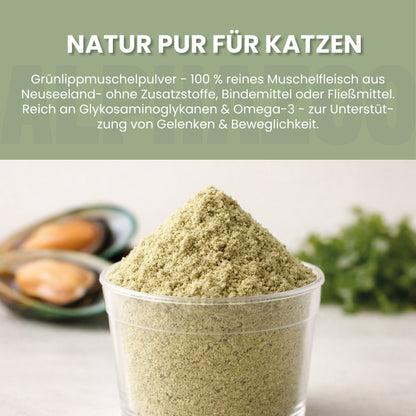 Grünlippmuschel-Pulver für Katzen