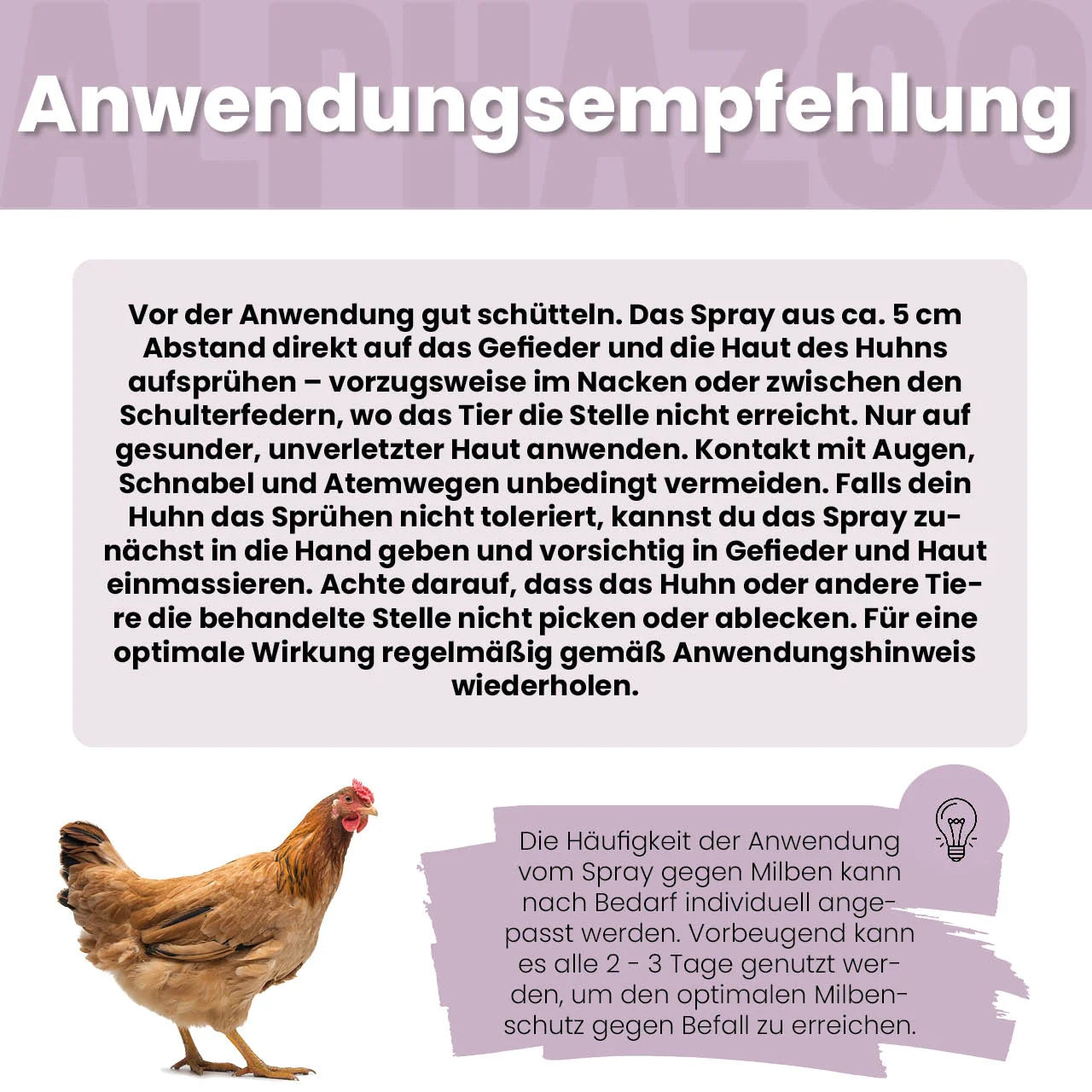 MilbHunter Milbenspray für Hühner