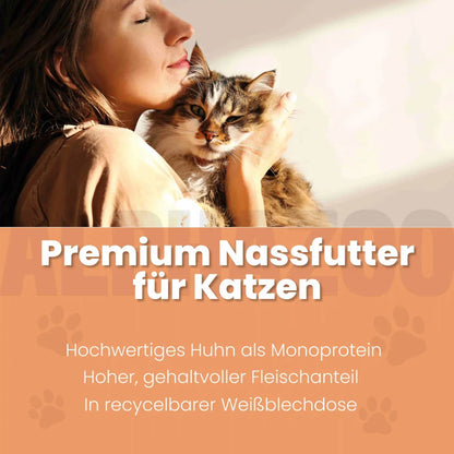 Monoprotein Huhn Nassfutter für Katze