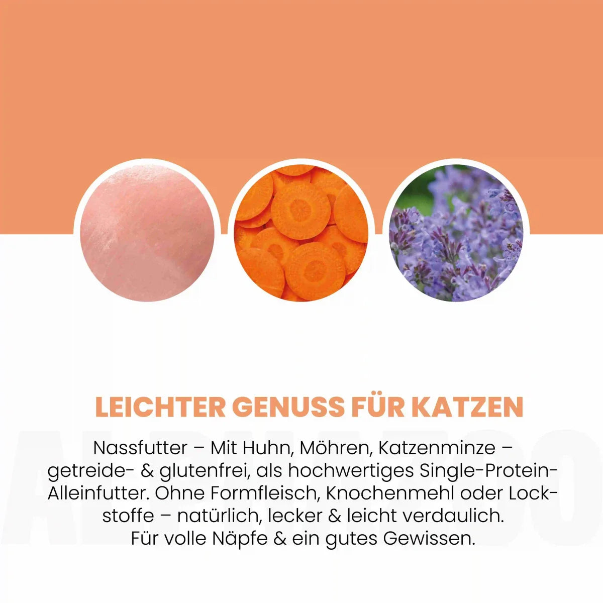 Monoprotein Huhn Nassfutter für Katze