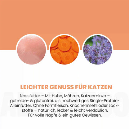 Monoprotein Huhn Nassfutter für Katze