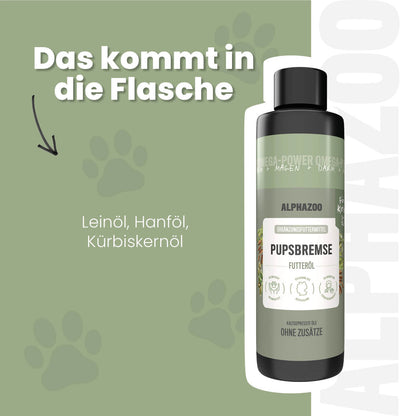 Pupsbremse Futteröl für Katzen