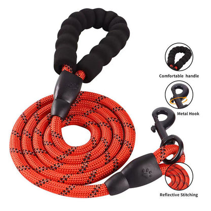 Nylon Hundeleine mit weichem Griff 150cm Länge